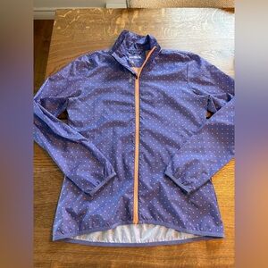 Reebok Purple Jacket with Orange Dots